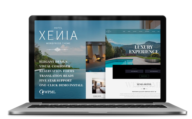 Hotel Xenia WordPress theme by Plethora Themes